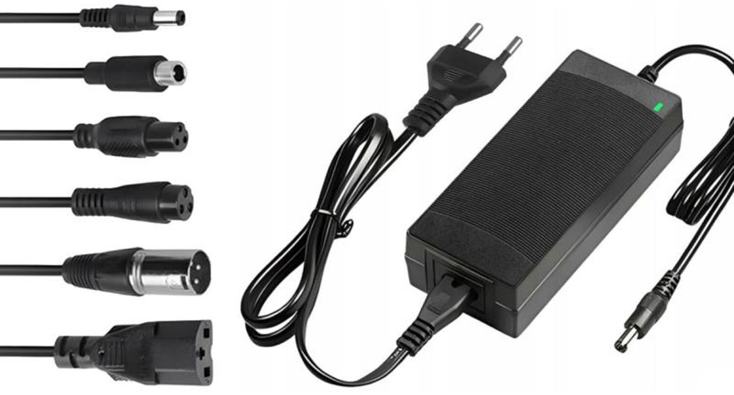 Bateria Lextool Ładowarka do hulajnóg 54,6V 2A, 6 wtyków