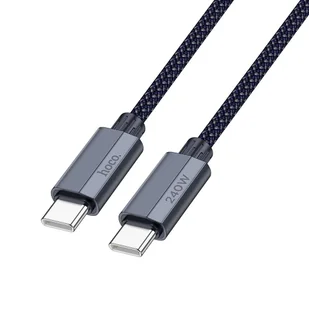 HOCO kabel Typ C do Typ C PD QC3.0 5A 240W U134 1,8 m szary - Kable USB - miniaturka - grafika 1