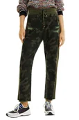 Spodnie damskie - Spodnie damskie Desigual Camo joggery moro-XS - miniaturka - grafika 1