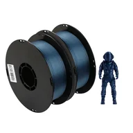 Filamenty i akcesoria do drukarek 3D - filament do drukarek 3D, jedwabiste wykończenie, średnica 175 mm, niebieski, 2 kg - miniaturka - grafika 1
