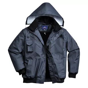 Kurtka Bomber 3w1 PORTWEST [F465] Granatowy XL - Odzież robocza - miniaturka - grafika 1