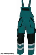 Odzież robocza - CERVA MAX WINTER RFLX - ogrodniczki - zielony-czarny 60 - miniaturka - grafika 1
