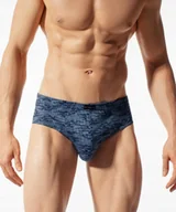 Majtki męskie - SLIPY MĘSKIE ATLANTIC MP1513 CLASSIC NIEBIESKIE WZORZYSTE 2PAK *M* - miniaturka - grafika 1