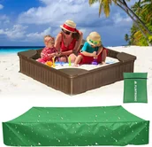 Place zabaw - Pokrowiec Na Piaskownicę Wodoodporny Zimowy 120 x 120 Oxford Ochrona - miniaturka - grafika 1