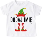 Koszulki dla dziewczynek - Koszulka mikołajkowa z elfem - dodaj imię - miniaturka - grafika 1