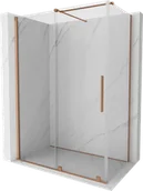 Kabiny prysznicowe - Mexen Velar kabina prysznicowa rozsuwana 130x75 cm, transparent, miedź szczotkowana - 871-130-075-01-65 - miniaturka - grafika 1