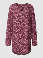 Bluzki damskie - Tunika z wiskozy ze wzorem na całej powierzchni - miniaturka - grafika 1