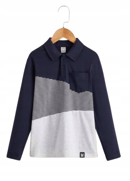 SHEIN BLUZKA CHŁOPIĘCA DŁUGI RĘKAW CASUAL 140 V3T