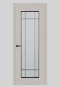 Drzwi wewnętrzne - Dre Drzwi Wewnętrzne Bezprzylgowe Z Szybą Soho 3 Kaszmir Mat - miniaturka - grafika 1