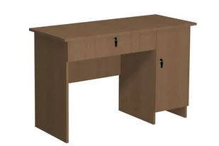 Biurko naucziela z jedną szafką zamykaną na klucz - Meble do szkół i przedszkoli - miniaturka - grafika 1