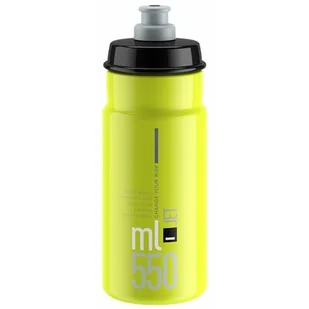 Elite Elite Bidon Jet jaskrawy żółty-czarne logo 550 ml - Shakery i bidony sportowe - miniaturka - grafika 1