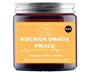 Kocham Swoją Pracę Świeca Sojowa Zapachowa 120Ml - Świece - miniaturka - grafika 1