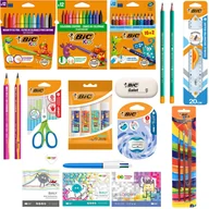 Przybory szkolne - WYPRAWKA szkolna do szkoły BIC DUŻA XL KLASA 1-3 53 elementy - miniaturka - grafika 1