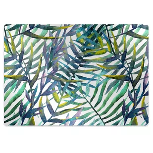 Mata pod krzesło do biura Egzotyczne liście 100x70 cm - Podnóżki, podpórki, podkładki - miniaturka - grafika 1