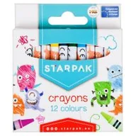 Przybory szkolne - Starpak Kredki Wosk 12 kolorów  Pud12/144 - miniaturka - grafika 1
