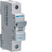 Bezpieczniki elektryczne - Hager Polo Wyłącznik nadmiarowoprądowy 1/63A B 6KA MBN163E - miniaturka - grafika 1