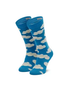 Skarpetki dla dzieci - Happy Socks Skarpety Wysokie Dziecięce KCLO03-6000 Niebieski - grafika 1