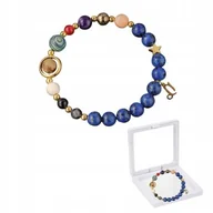 Bransoletki - Bransoletka Zodiakalna Koziorożec Kolorowe Koraliki Unisex w Pudełku - miniaturka - grafika 1