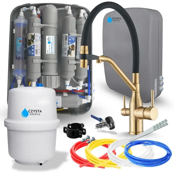 Filtr Do Wody Pitnej System Zmiękczania Uzdatniania Pod Zlew ZESTAW Bateria