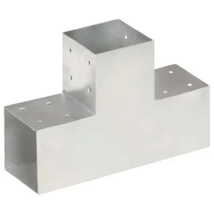 vidaXL Łącznik do słupków w kształcie T, metalowy, 101x101 mm - Akcesoria do ogrodzeń - miniaturka - grafika 1