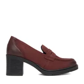 Półbuty damskie - Półbuty Lasocki CEO-WI23-VISA-01 Bordowy - miniaturka - grafika 1