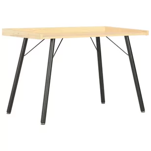 vidaXL vidaXL Biurko, dębowe, 90 x 50 x 79 cm - Biurka - miniaturka - grafika 1