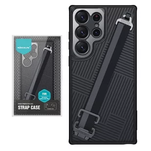 Nillkin Strap Case mocne etui Samsung Galaxy S23 Ultra (Black) - Etui i futerały do telefonów - miniaturka - grafika 1