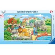 Puzzle - Ravensburger Puzzle w ramie Wyprawa do zoo, 15 części 06116 - miniaturka - grafika 1