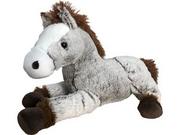 Maskotki i pluszaki - Koń przytulanka konik siwy z rudą grzywą pluszowa maskotka 50cm - miniaturka - grafika 1