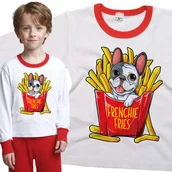 Piżamy dla dziewczynek - Piżama dziecięca Pies Buldog Francuski Frytki 98/104 - VoloDonum - miniaturka - grafika 1