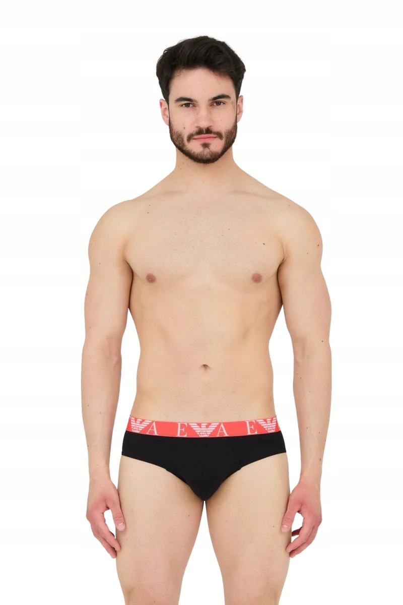 EMPORIO ARMANI Slipy czarne 3-pack M