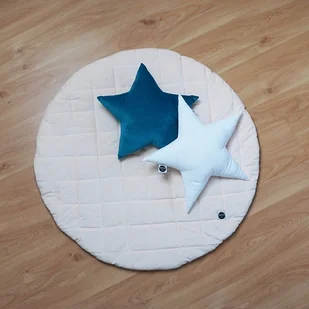 Biała poduszka gwiazda Velvet - Kołdry i poduszki dla dzieci - miniaturka - grafika 1