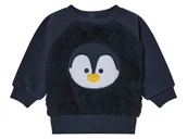 Bluzy i sweterki niemowlęce - lupilu® Pluszowy sweterek niemowlęcy z haftem (50/56, Granatowy) - miniaturka - grafika 1