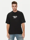 Koszulki męskie - Replay T-Shirt MMG334.000.23454 Czarny Oversize - miniaturka - grafika 1