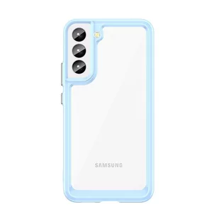 Etui Outer Braders sztywny pokrowiec z żelową ramką do Samsung Galaxy S22 Plus niebieski - Etui i futerały do telefonów Etui Outer Braders sztywny pokrowiec z żelową ramką do Samsung Galaxy S22 Plus niebieski - Etui i futerały do telefonów - miniaturka - grafika 1