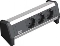 Listwy zasilające - Listwa zasilająca Bachmann 3 gniazda 1.5 m czarna - miniaturka - grafika 1