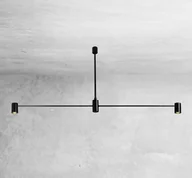 Lampy sufitowe - Shilo Dakata lampa wisząca 2-punktowa czarna 5634 5634sh - miniaturka - grafika 1