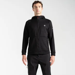 Dare 2b - Męski Polar z Kapturem Shielding Czarny, Rozmiar: XL - Bluzy męskie - miniaturka - grafika 1
