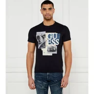 Koszulki męskie - GUESS T-shirt Slim Fit - miniaturka - grafika 1