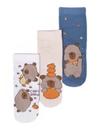 Skarpetki damskie - Skarpety dziecięce skarpetki bawełniane kapibara 3PAK 20-22 YOCLUB - miniaturka - grafika 1