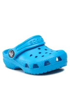 Buty dla dziewczynek - Crocs Klapki Classic Clog T 206990 Niebieski - miniaturka - grafika 1