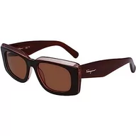 Okulary przeciwsłoneczne - FERRAGAMO SF1079S Okulary, Brązowy/Nude, 54/18/140 dla kobiet, Brown/Nude, 54/18/140 - miniaturka - grafika 1