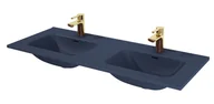 Umywalki - Elita Skappa umywalka 120,8x46 cm meblowa podwójna niebieski mat 146074 - miniaturka - grafika 1