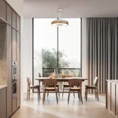 Wentylatory sufitowe - Mantra Iluminación Wentylator sufitowy LED Coin drewno silnik DC cichy Ø 106 cm CCT - miniaturka - grafika 1