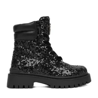 Buty dla dziewczynek - Trzewiki Juicy Couture CEO-CS6590-01A Czarny - miniaturka - grafika 1