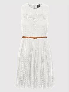 Vero Moda Sukienka letnia Honey Lace 10272504 Biały Regular Fit - Sukienki - miniaturka - grafika 1