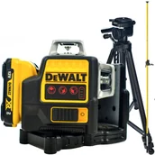 Poziomice laserowe - Laser płaszczyznowy DCE089D1R DEWALT + Tyczka 3,3m LP-33 + Statyw 1.4m - miniaturka - grafika 1