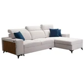 Narożniki - Narożnik z lamelami BARTINO I Funkcja spania, pojemnik, regulowane zagłówki, USB Kolor do wyboru - miniaturka - grafika 1