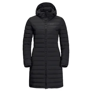 Damski płaszcz JACK WOLFSKIN GLOWING MOUNTAIN COAT W 1206151-6000 – Czarny - Płaszcze damskie - miniaturka - grafika 1