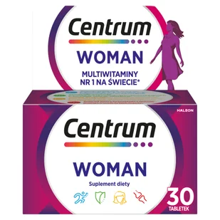 CENTRUM Ona Multiwitamina Suplement Diety 30 Tabletek - Witaminy i minerały - miniaturka - grafika 1